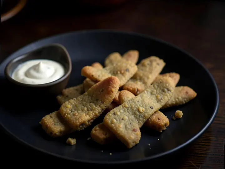 Soft Lentil Dosa Fingers (Yemeni style) — The finished dish