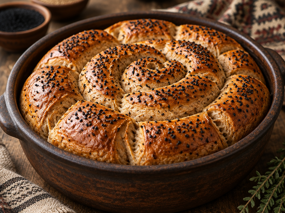 Wholegrain Kubaneh Loaf — The finished dish